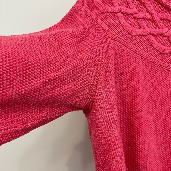 Talbots Tweed Cable Yoke Sweater - Picture 9 of 9